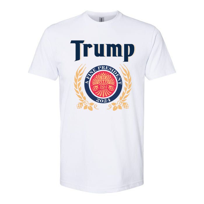 Funny Trump A Fine President 2024 Gift Softstyle CVC T-Shirt