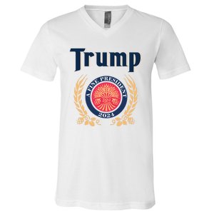 Funny Trump A Fine President 2024 Gift V-Neck T-Shirt