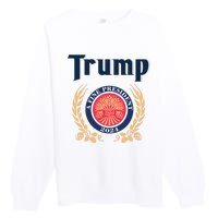 Funny Trump A Fine President 2024 Gift Premium Crewneck Sweatshirt