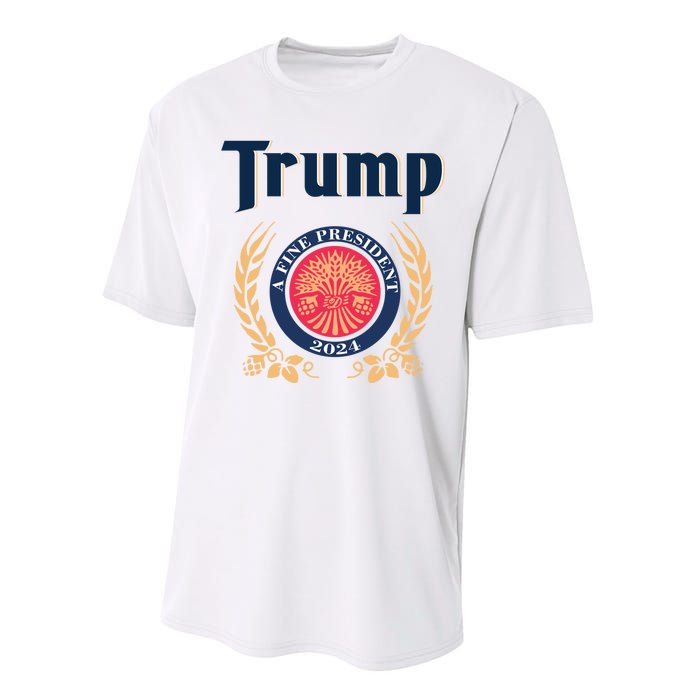 Funny Trump A Fine President 2024 Gift Performance Sprint T-Shirt