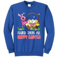 Found Them All Happy Easter Bunny Flamingo Hunting Eggs Gift Sweatshirt