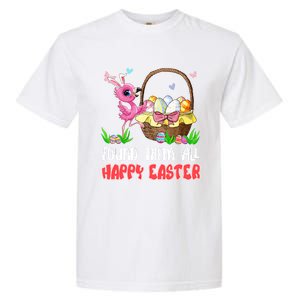 Found Them All Happy Easter Bunny Flamingo Hunting Eggs Gift Garment-Dyed Heavyweight T-Shirt