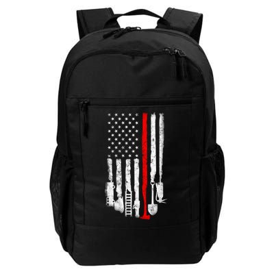 Firefighter Tools And Equipt Stripe American Flag Fire Gift Backpack