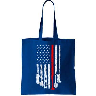 Firefighter Tools And Equipt Stripe American Flag Fire Gift Bag
