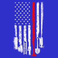 Firefighter Tools And Equipt Stripe American Flag Fire Gift Visor