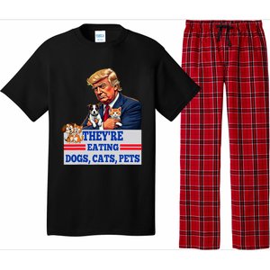 Funny They Are Eating The Dogs The Cats The Pets 2024 Pajama Set