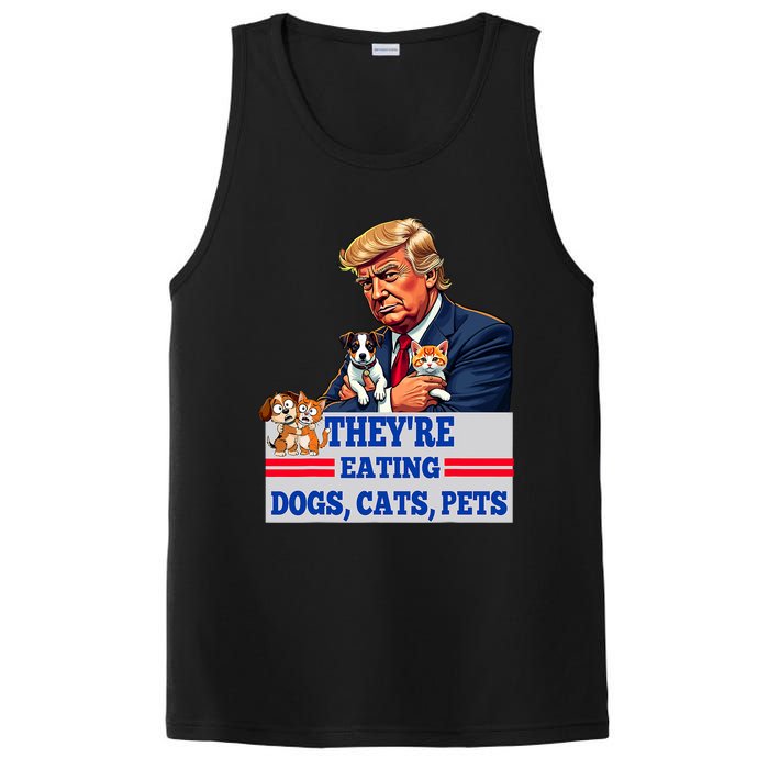 Funny They Are Eating The Dogs The Cats The Pets 2024 PosiCharge Competitor Tank