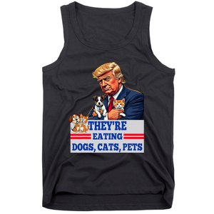 Funny They Are Eating The Dogs The Cats The Pets 2024 Tank Top