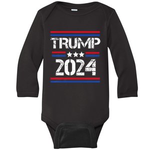 Funny Trump Arrest This Donald Trump Middle Finger President Baby Long Sleeve Bodysuit