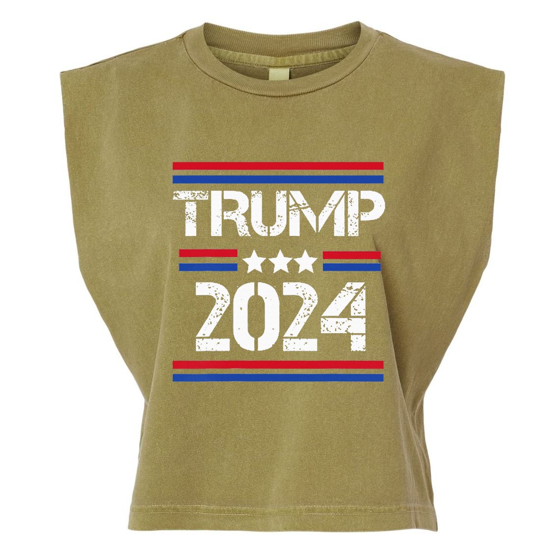 Funny Trump Arrest This Donald Trump Middle Finger President Garment-Dyed Women's Muscle Tee