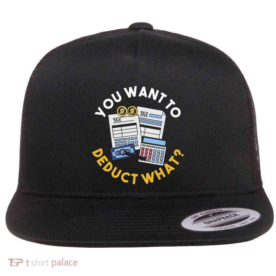 Funny Taxation Accountant Cpa Gift Tax Flatbill Hat