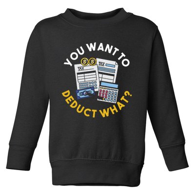 Funny Taxation Accountant Cpa Gift Tax Toddler Sweatshirt