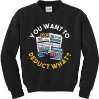 Funny Taxation Accountant Cpa Gift Tax Kids Sweatshirt