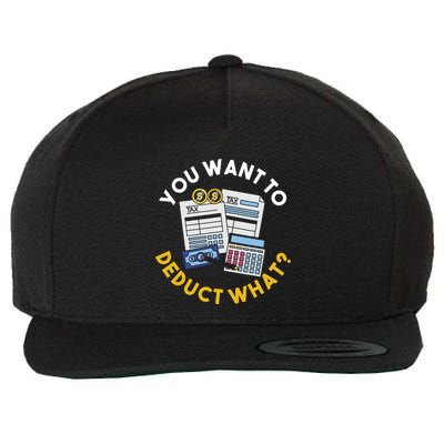 Funny Taxation Accountant Cpa Gift Tax Wool Snapback Cap