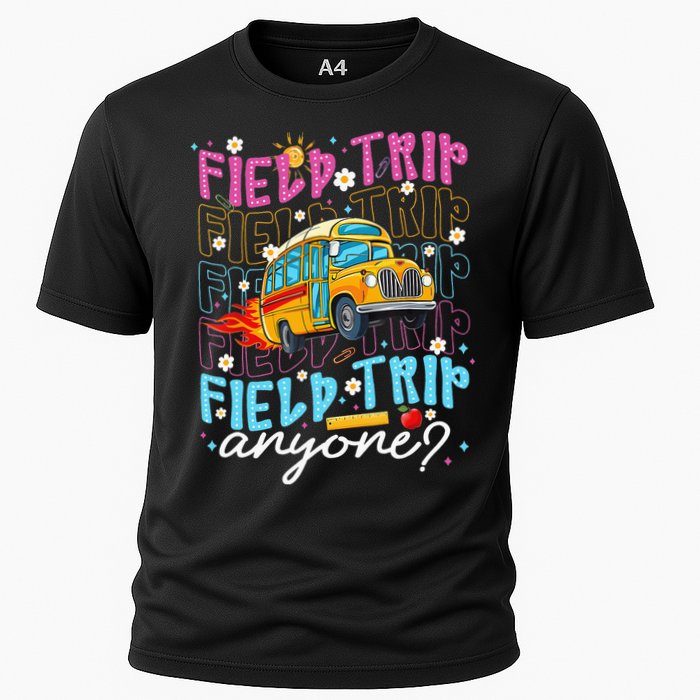 Field Trip Anyone School Bus Field Day Teacher Student Performance Shirt