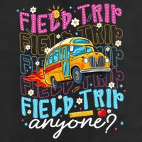 Field Trip Anyone School Bus Field Day Teacher Student Golf Towel