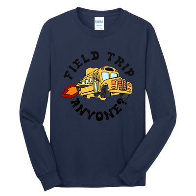 Field Trip Anyone Magic School Bus Seatbelts Everyone Tall Long Sleeve T-Shirt