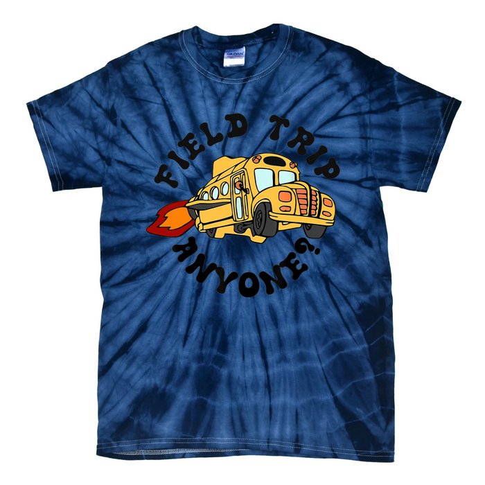 Field Trip Anyone Magic School Bus Seatbelts Everyone Tie-Dye T-Shirt