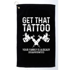 Funny Tattoo Artist Art For Women Tattooer Platinum Collection Golf Towel