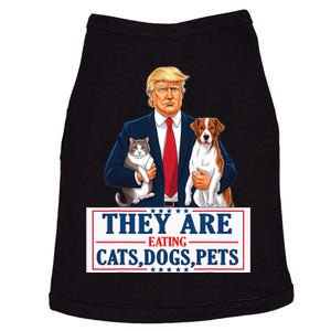 Funny They Are Eating The Dogs The Cats The Pets Trump 2024 Doggie Tank