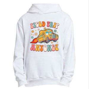 Field Trip Anyone Groovy School Bus Driver Yellow Bus Urban Pullover Hoodie