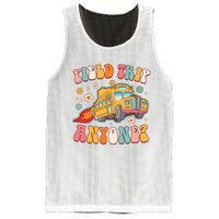 Field Trip Anyone Groovy School Bus Driver Yellow Bus Mesh Reversible Basketball Jersey Tank