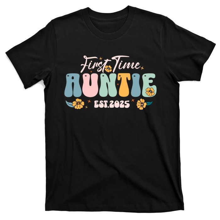 First Time Auntie Est 2025 T-Shirt