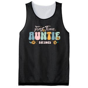 First Time Auntie Est 2025 Mesh Reversible Basketball Jersey Tank