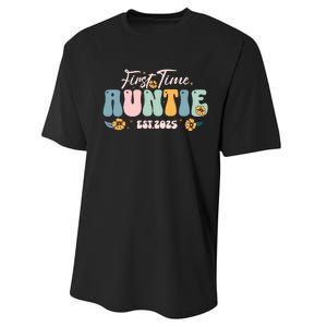 First Time Auntie Est 2025 Performance Sprint T-Shirt