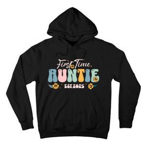 First Time Auntie Est 2025 Tall Hoodie