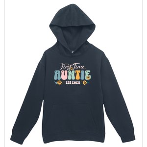 First Time Auntie Est 2025 Urban Pullover Hoodie