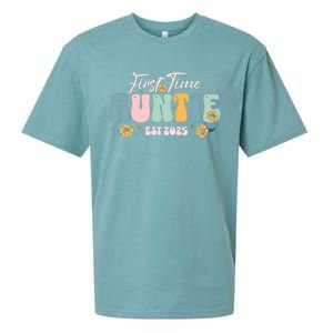 First Time Auntie Est 2025 Sueded Cloud Jersey T-Shirt