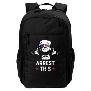 Funny Trump Arrest This Donald Trump Middle Finger President Daily Commute Backpack