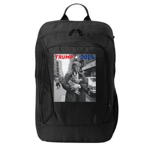 Funny Trump And Cat 2024 Funny Political City Backpack