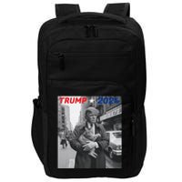 Funny Trump And Cat 2024 Funny Political Impact Tech Backpack