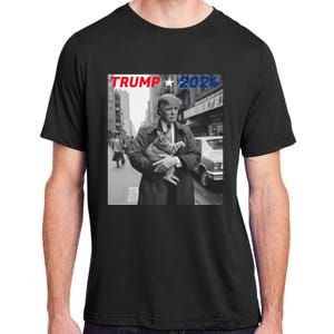 Funny Trump And Cat 2024 Funny Political Adult ChromaSoft Performance T-Shirt