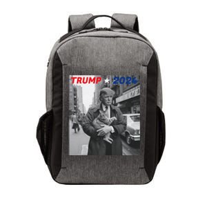 Funny Trump And Cat 2024 Funny Political Vector Backpack