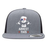 Funny Trump Arrest This Donald Trump Middle Finger President Flat Bill Trucker Hat