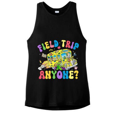 Field Trip Anyone Field Day Let The Games Begin School Bus Gift Ladies PosiCharge Tri-Blend Wicking Tank
