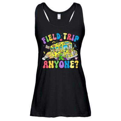 Field Trip Anyone Field Day Let The Games Begin School Bus Gift Ladies Essential Flowy Tank