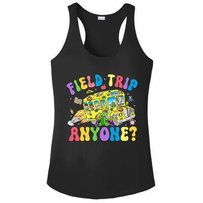 Field Trip Anyone Field Day Let The Games Begin School Bus Gift Ladies PosiCharge Competitor Racerback Tank