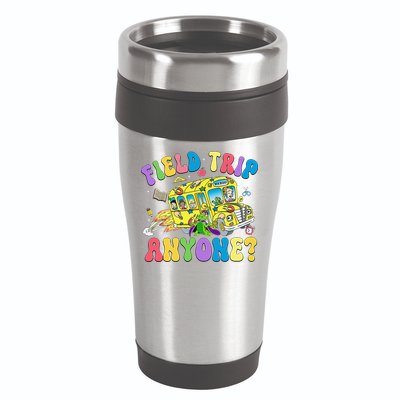 Field Trip Anyone Field Day Let The Games Begin School Bus Gift 16oz Travel Tumbler