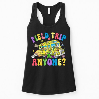 Field Trip Anyone Field Day Let The Games Begin School Bus Gift Womens Tank Top