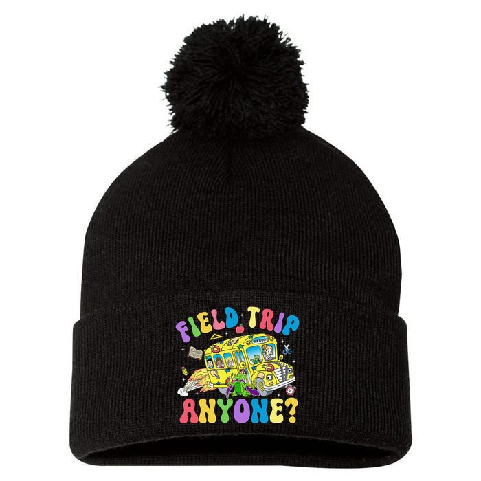 Field Trip Anyone Field Day Let The Games Begin School Bus Gift Pom Pom 12in Knit Beanie