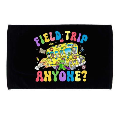 Field Trip Anyone Field Day Let The Games Begin School Bus Gift Microfiber Hand Towel