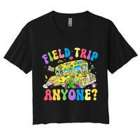 Field Trip Anyone Field Day Let The Games Begin School Bus Gift Women's Crop Top Tee