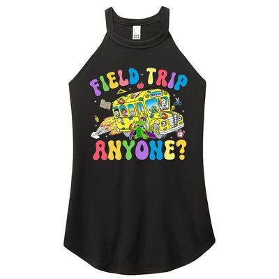 Field Trip Anyone Field Day Let The Games Begin School Bus Gift Women's Perfect Tri Rocker Tank