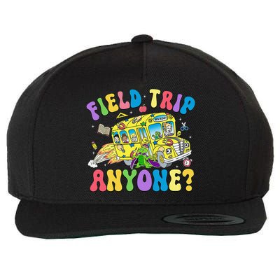 Field Trip Anyone Field Day Let The Games Begin School Bus Gift Wool Snapback Cap