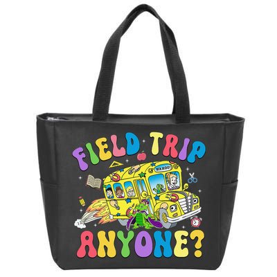 Field Trip Anyone Field Day Let The Games Begin School Bus Gift Zip Tote Bag