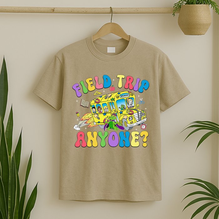 Field Trip Anyone Field Day Let The Games Begin School Bus Gift T-Shirt